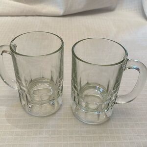 Two Beer Mugs 5” tall